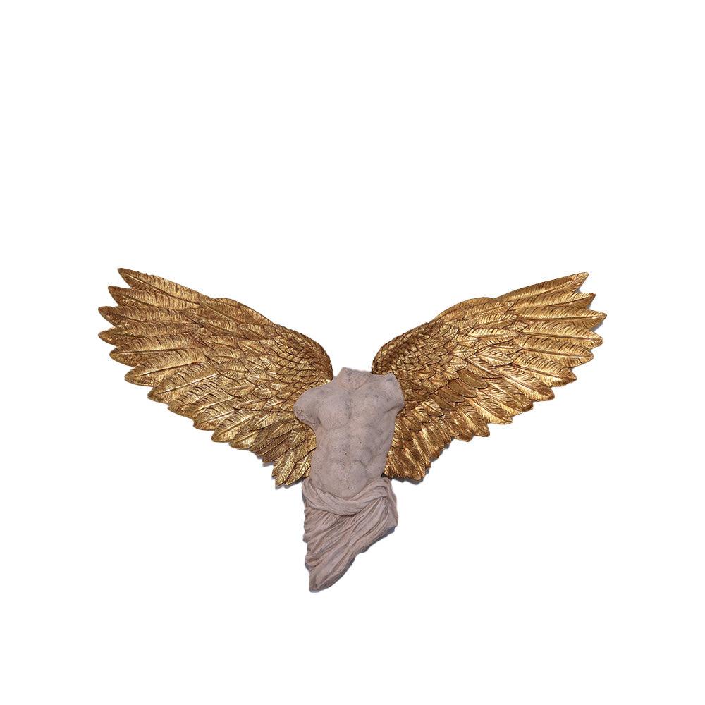 Male Stone Angel Wall Decor Statue - LM Treasures Prop Rentals