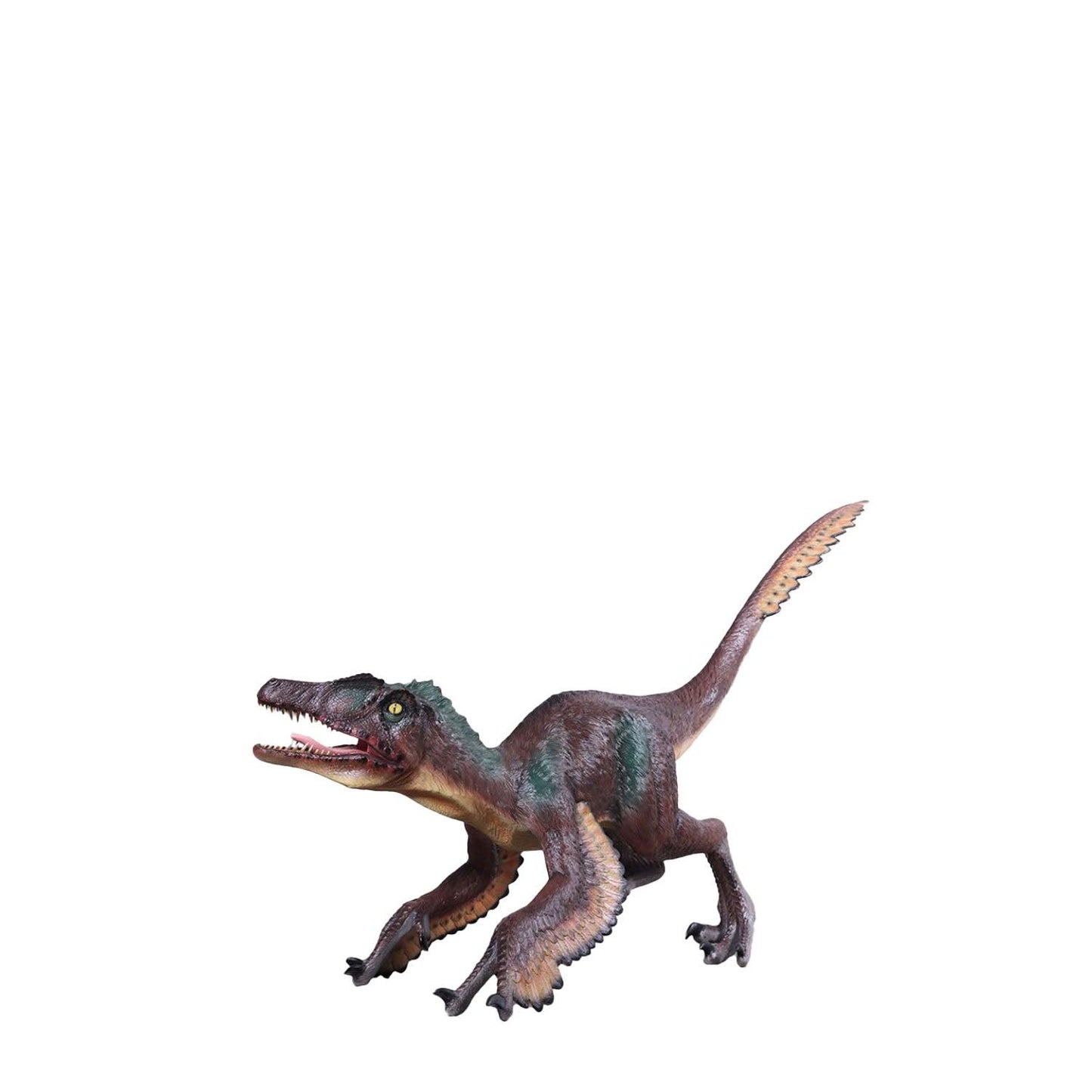 Feathered Velociraptor Dinosaur Statue - LM Treasures Prop Rentals