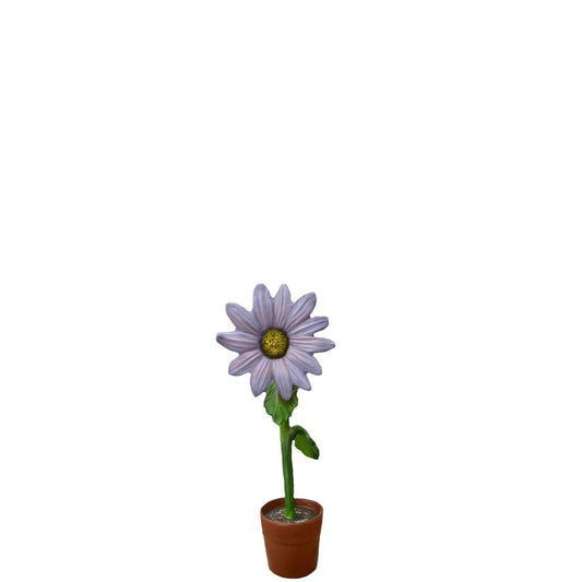 Small Purple Sunflower Statue - LM Treasures Prop Rentals