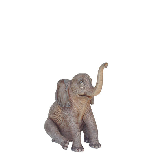 Sitting Elephant Statue - LM Treasures Prop Rentals