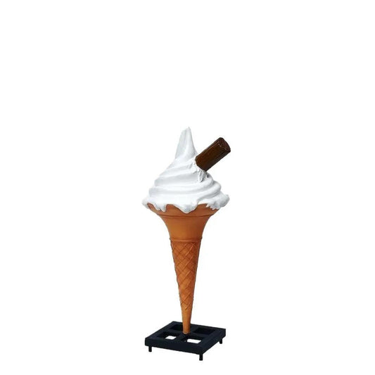 Soft Serve Ice Cream On Base Statue - LM Treasures Prop Rentals