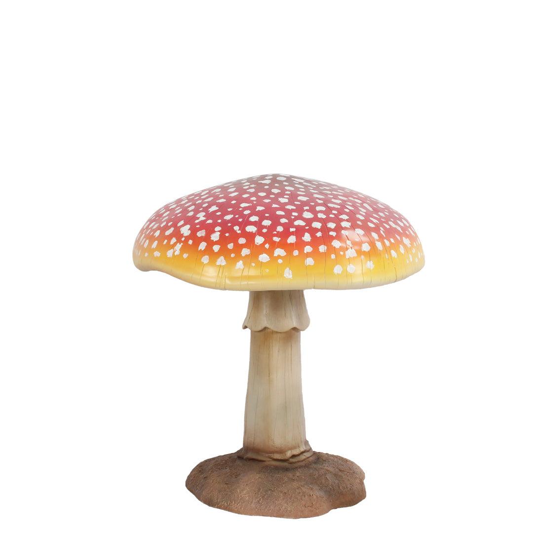 Large Red Mushroom Statue - LM Treasures Prop Rentals