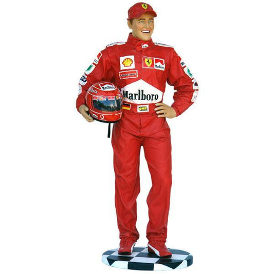 F1 Race Car Driver Life Size Statue - LM Treasures Prop Rentals