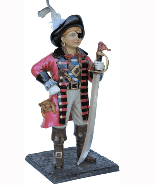 Pirate Girl Statue - LM Treasures Prop Rentals