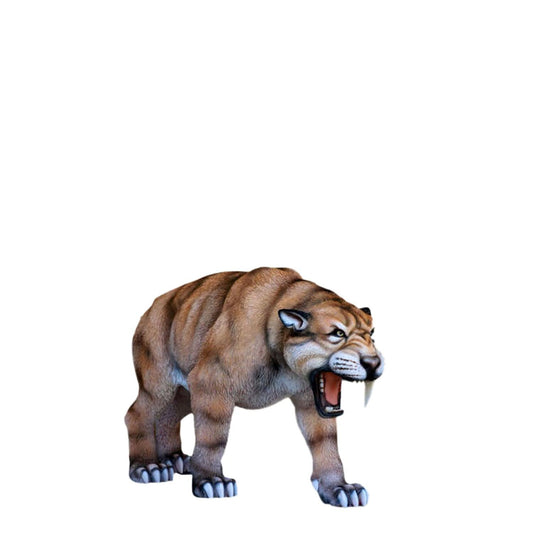 Ferocious Saber Tooth Statue - LM Treasures Prop Rentals