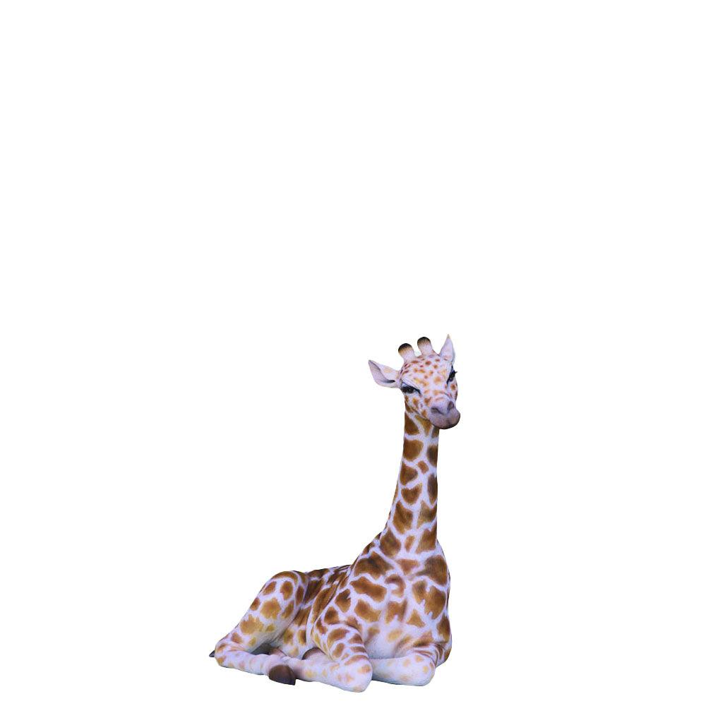 Small Laying Giraffe Statue - LM Treasures Prop Rentals
