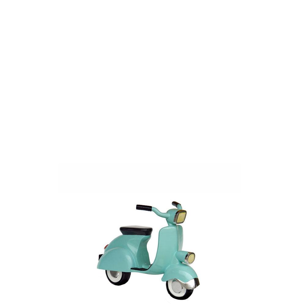 Turquoise Scooter Life Size Statue