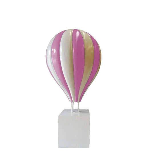 Large Pink Hot Air Balloon Statue - LM Treasures Prop Rentals