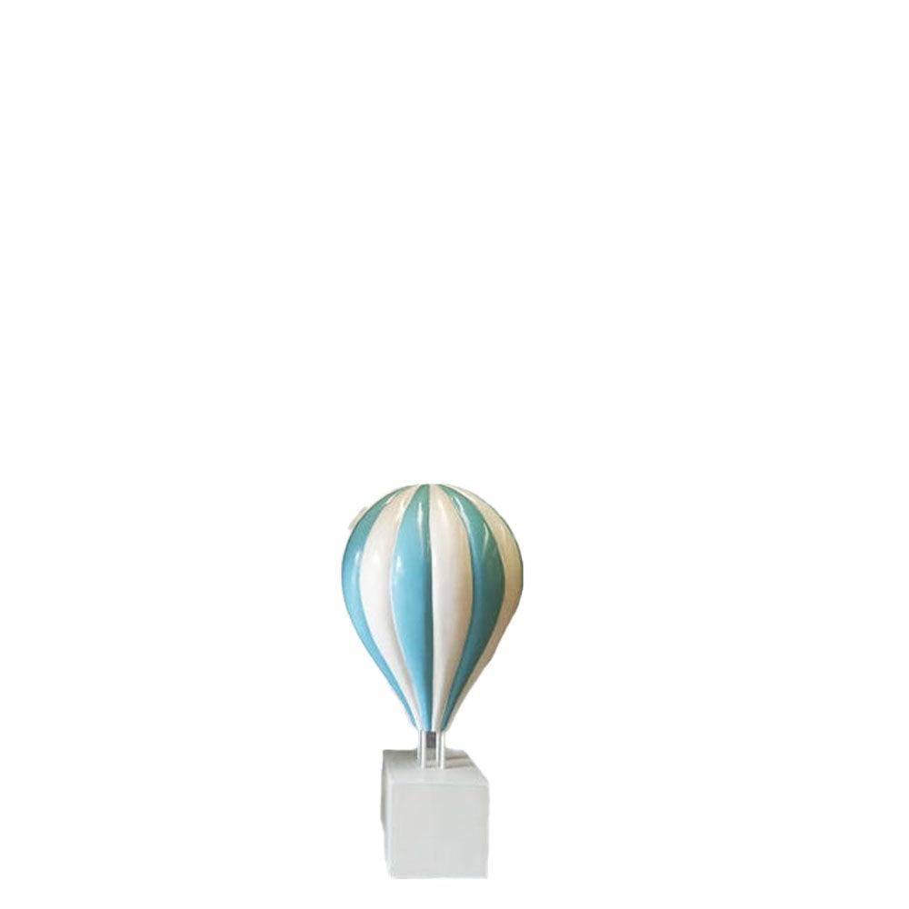 Small Blue Hot Air Balloon Statue - LM Treasures Prop Rentals