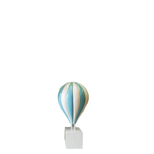 Small Blue Hot Air Balloon Statue - LM Treasures Prop Rentals