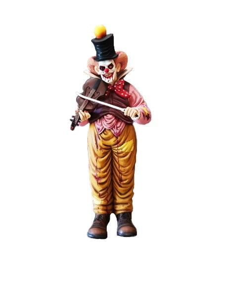 Scary Clown Playing Violin Life Size Statue – LM Treasures Prop Rentals