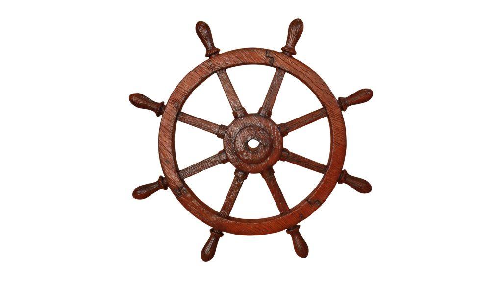 Pirate Prop Rudder Statue Resin Nautical Decor - LM Treasures Prop Rentals