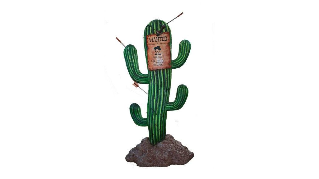 Cactus Sign Western Display Prop Decor Resin Statue - LM Treasures Prop Rentals