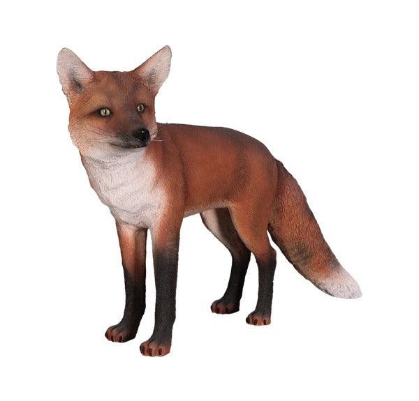 Dog Wild Fox Red Animal Prop Life Size Decor Resin Statue - LM Treasures Prop Rentals