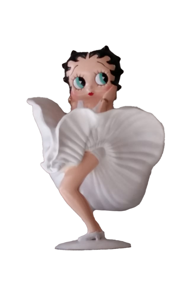 Mini Betty Boop In White Statue