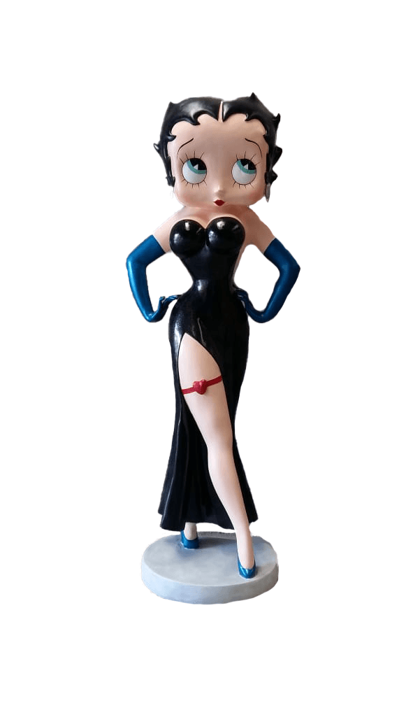 Betty Boop In Black Statue - LM Treasures Prop Rentals