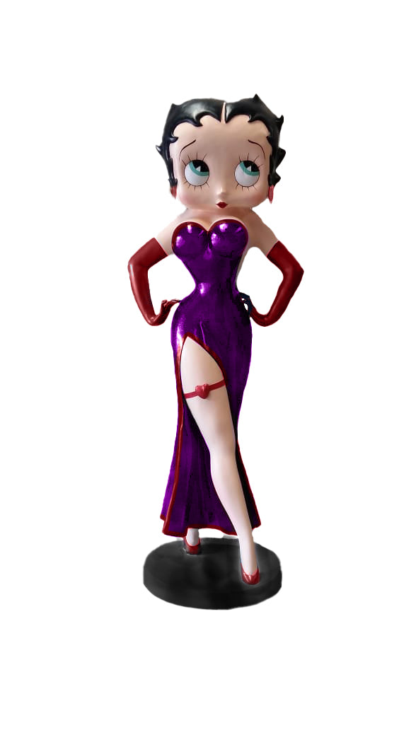 Betty Boop In Violet Statue