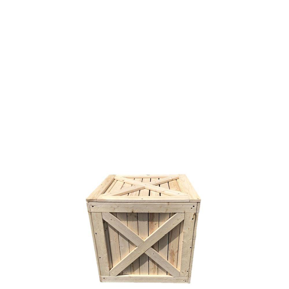 Square Wood Crate - LM Treasures Prop Rentals