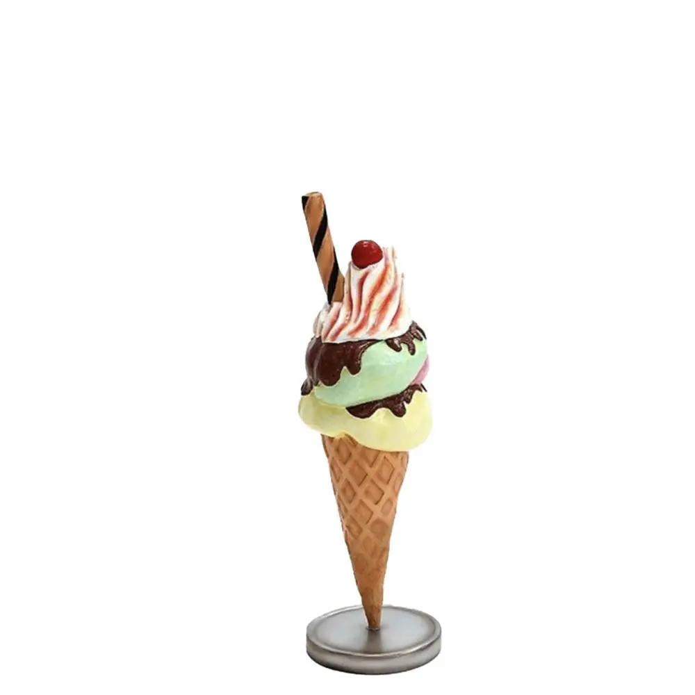 Three Scoop Waffle Ice Cream Statue - LM Treasures Prop Rentals