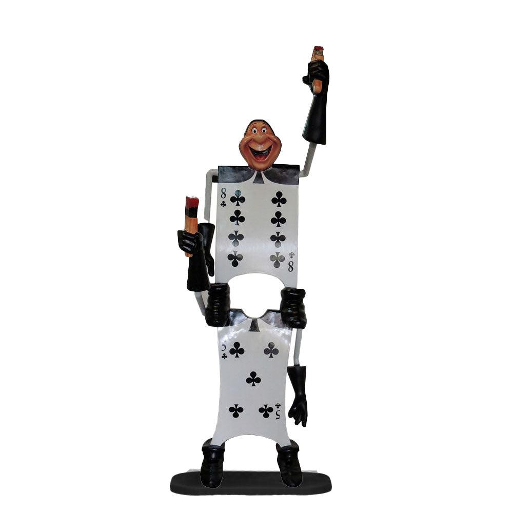 Stacked Playing Card Statue - LM Treasures Prop Rentals