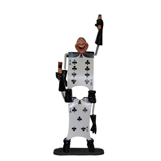 Stacked Playing Card Statue - LM Treasures Prop Rentals