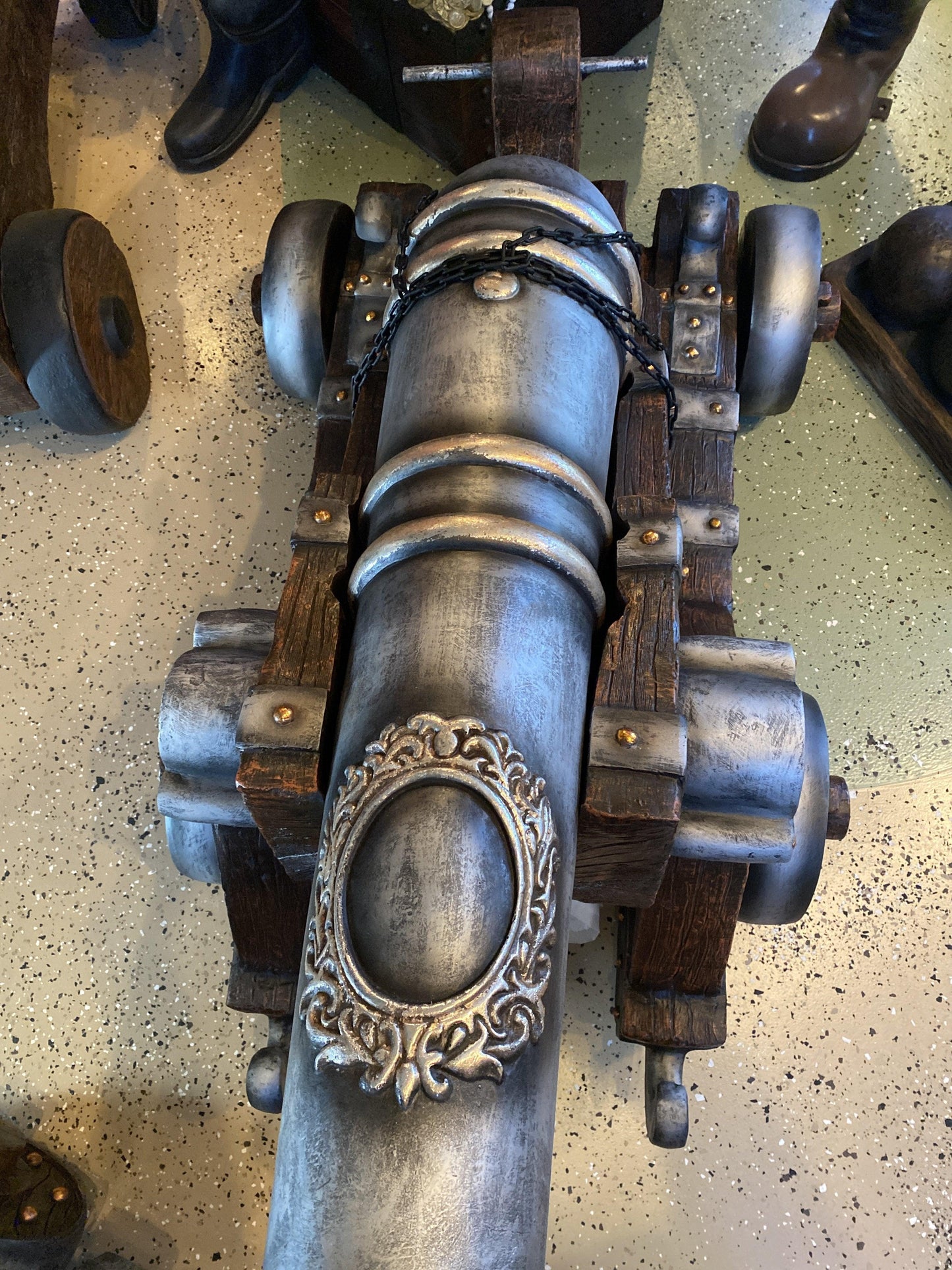 Pirate Cannon Life Size Statue