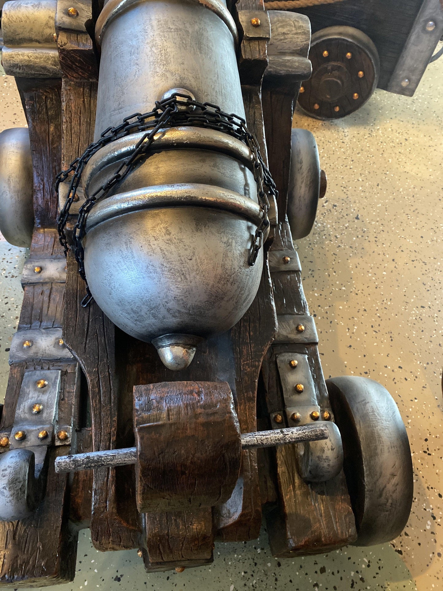Pirate Cannon Life Size Statue