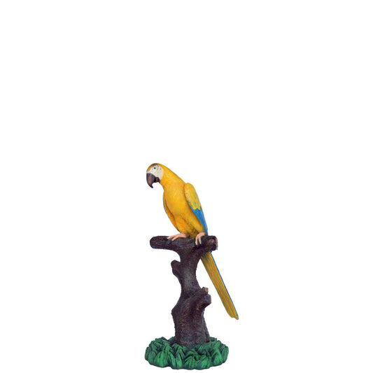 Macaw Parrot On Branch Statue - LM Treasures Prop Rentals