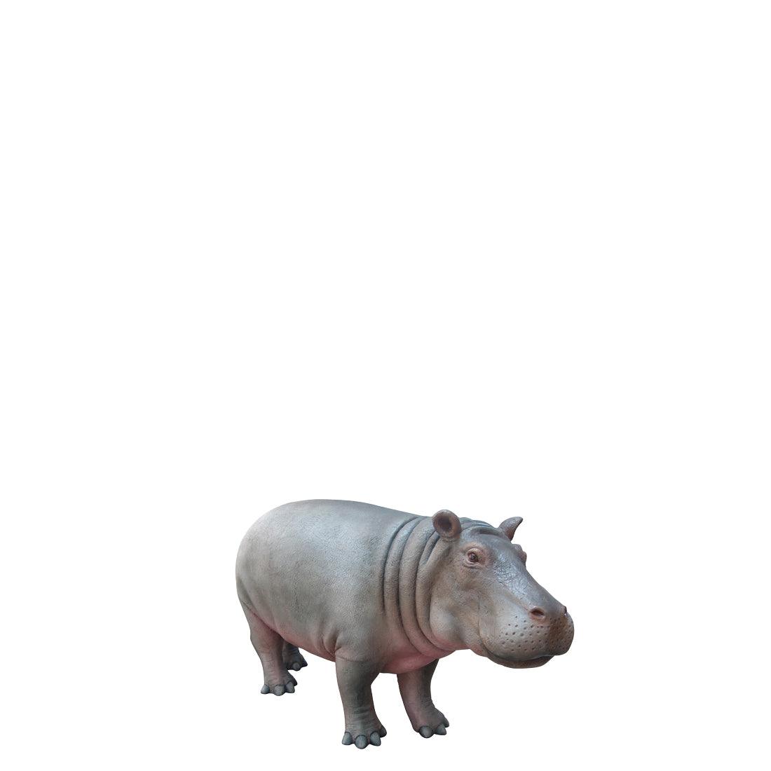 Gray Baby Hippo Statue - LM Treasures Prop Rentals