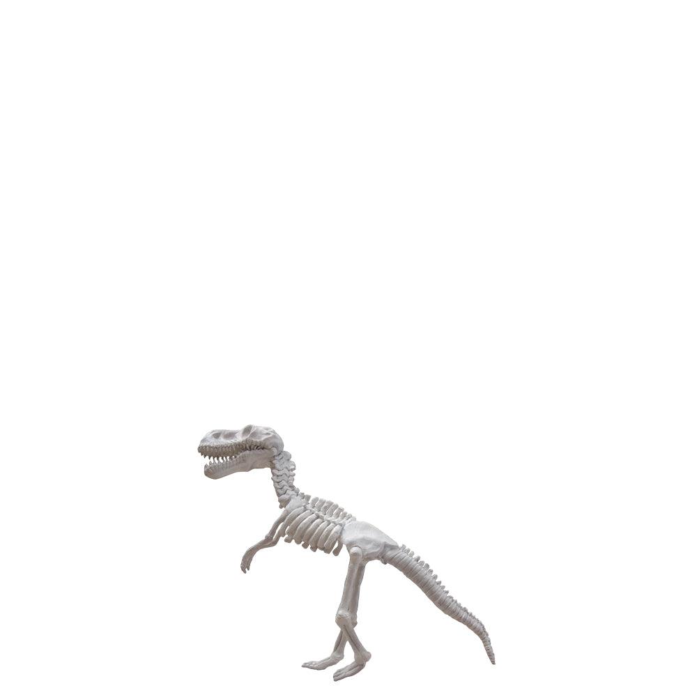 Small T-Rex Dinosaur Skeleton Statue - LM Treasures Prop Rentals