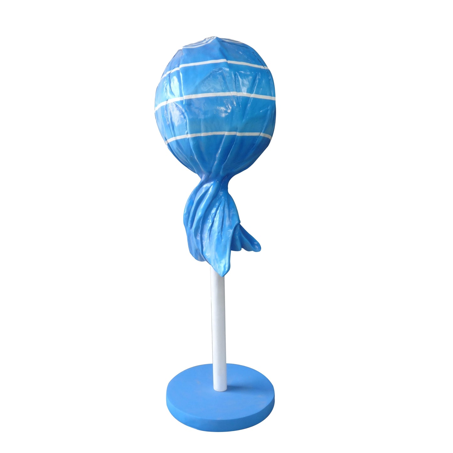 Large Blue Lollipop Statue - LM Treasures Prop Rentals