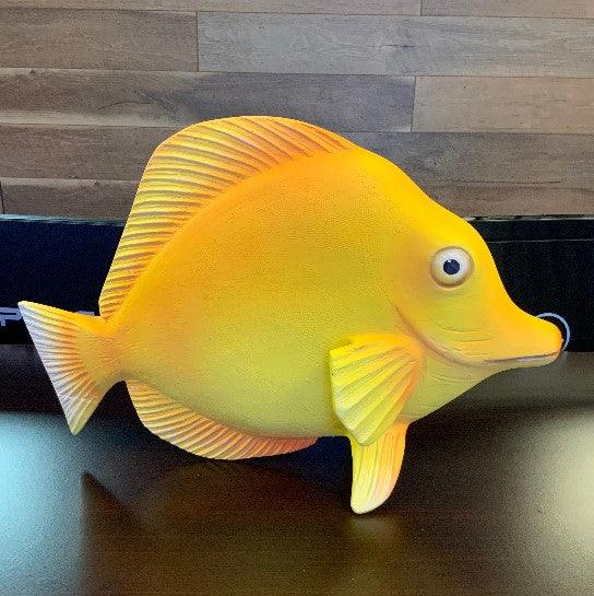 Yellow Tang Fish Statue - LM Treasures Prop Rentals 