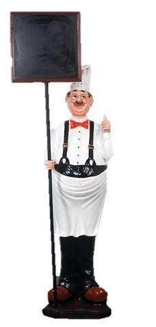 Pizza Chef Cook Thumbs Up Menu Board Restaurant Display Sign - LM Treasures Prop Rentals