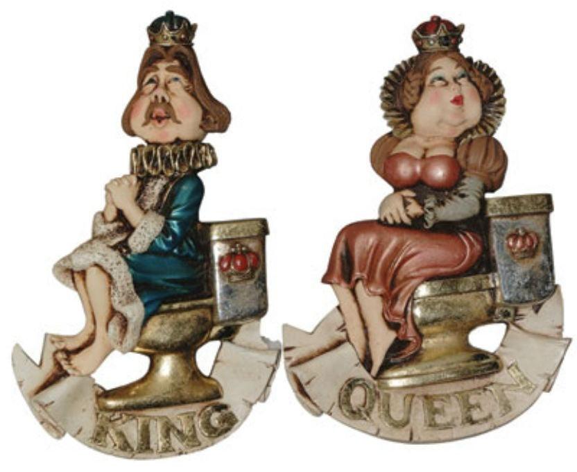 Restroom Signs King and Queen - LM Treasures Prop Rentals