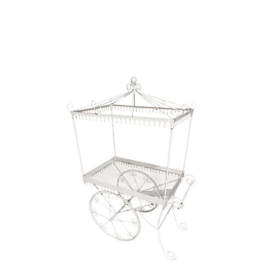 White Candy Cart - LM Treasures Prop Rentals