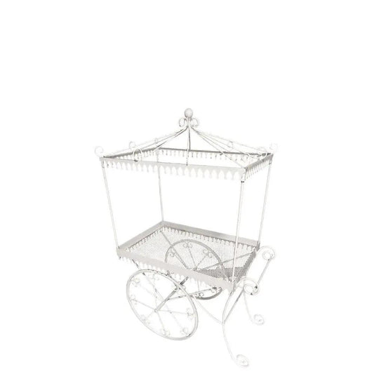 White Candy Cart - LM Treasures Prop Rentals