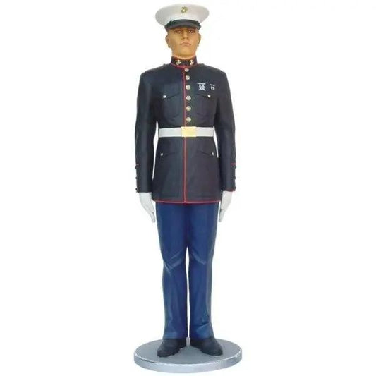 Marine Dressed at Attention Life Size Statue - LM Treasures Prop Rentals