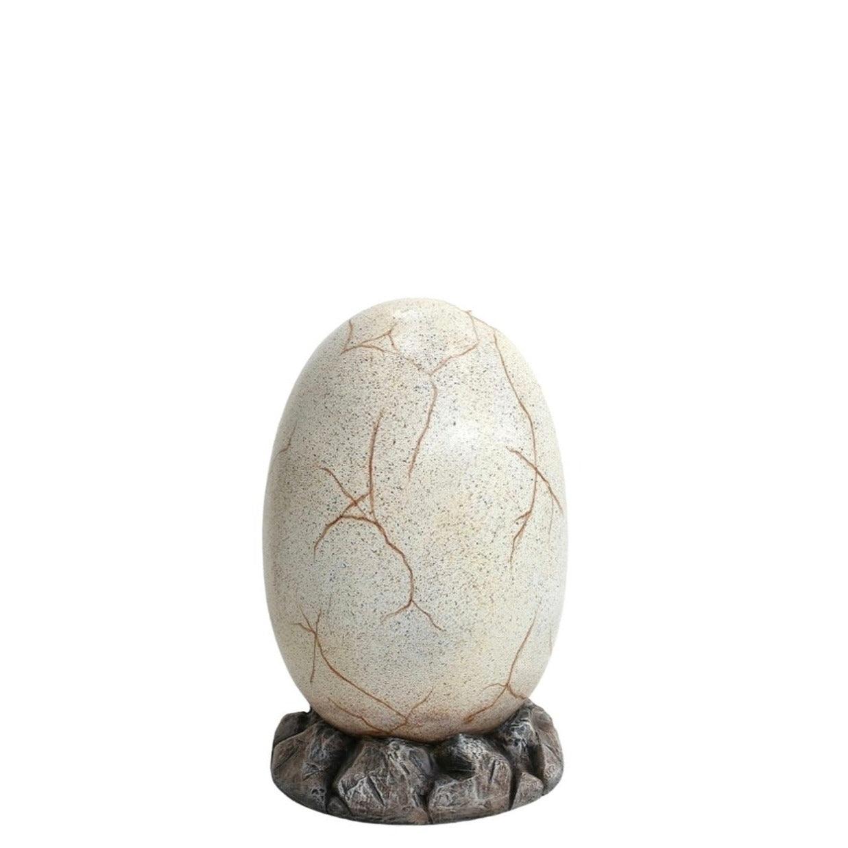 Large Dinosaur Egg On Rock Statue - LM Treasures Prop Rentals