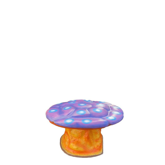 Small Purple Mushroom Table Statue - LM Treasures Prop Rentals