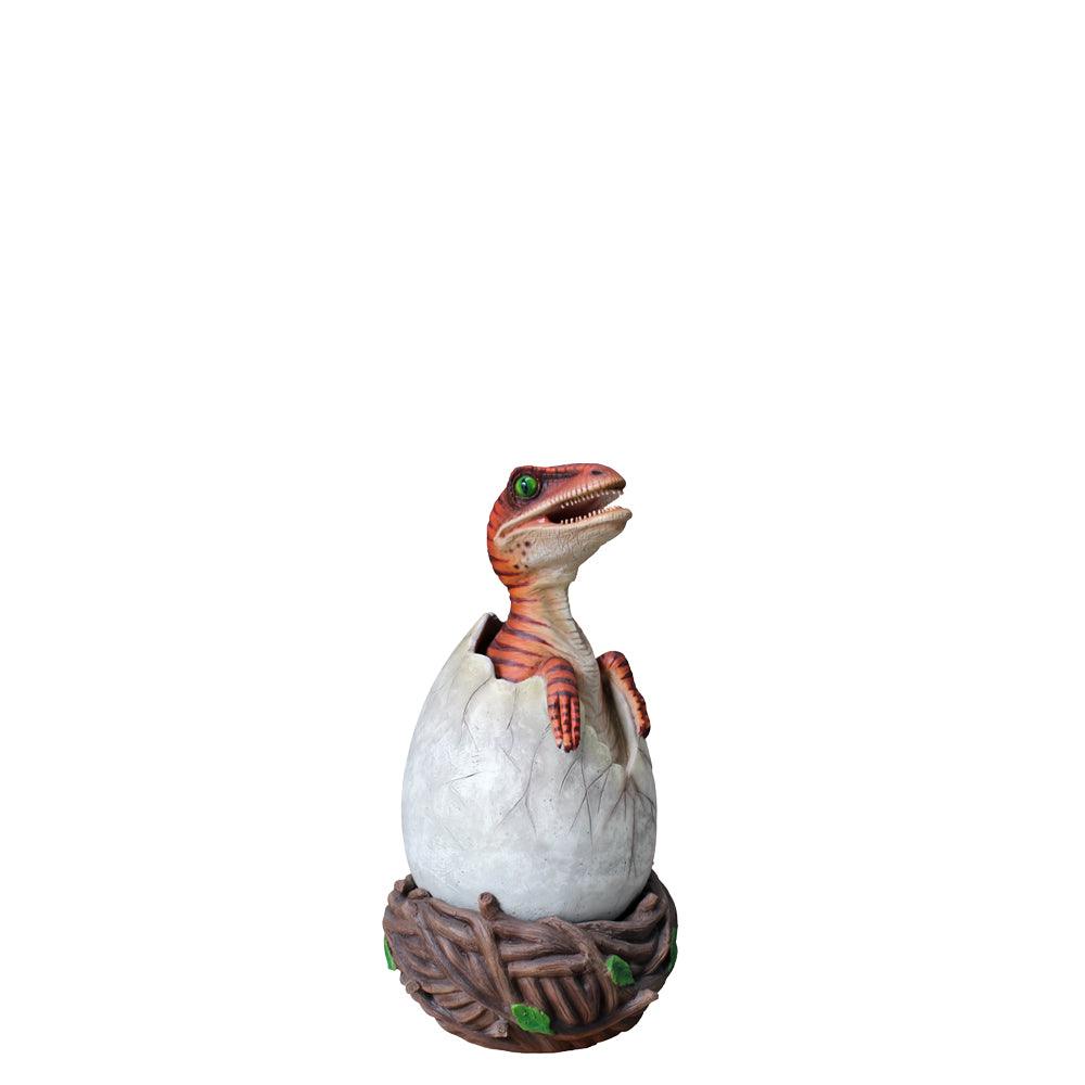 Hatching Raptor Dinosaur Statue - LM Treasures Prop Rentals