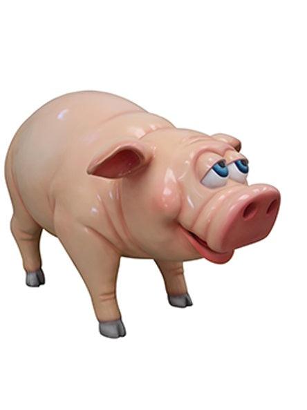 Comic Pig Standing Farm Prop Life Size Decor Resin Statue - LM Treasures Prop Rentals