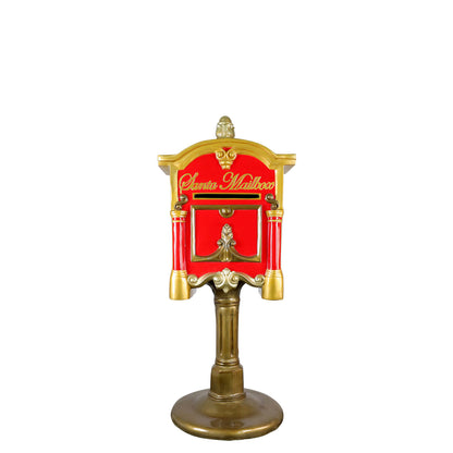 Santa's Mailbox on Stand Statue S0325-0003-T