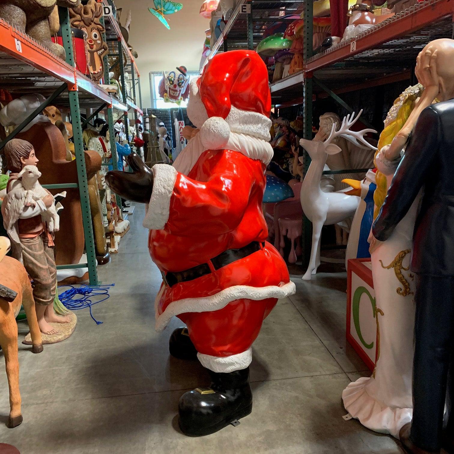 Santa Claus Standing Statue - LM Treasures Prop Rentals 