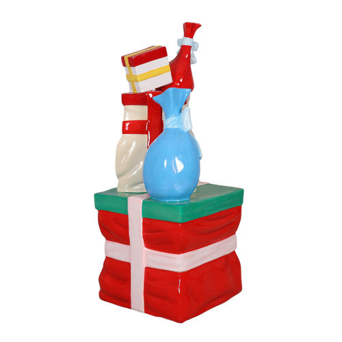 Stacked Gifts Presents Over Sized Statue