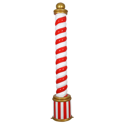 Candy Cane Twist Pillar Statue