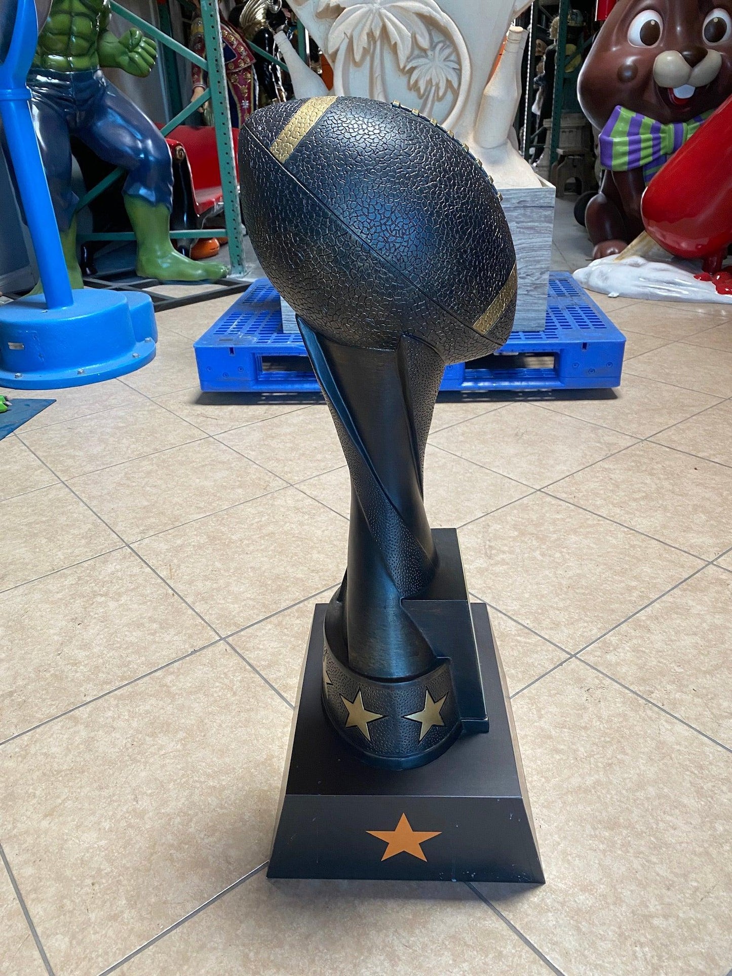 Tito's Vodka Football Trophy Over Sized Statue