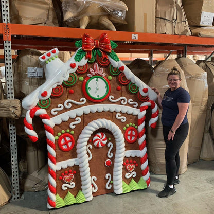 Gingerbread House Backdrop Statue - LM Treasures Prop Rentals 