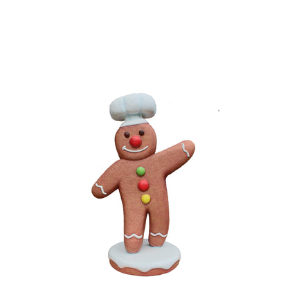Small Gingerbread Cook Statue - LM Treasures Prop Rentals 
