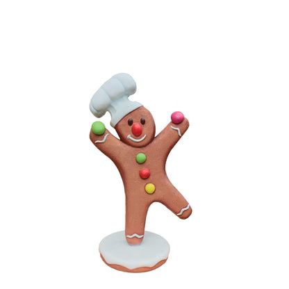 Medium Gingerbread Cook Statue - LM Treasures Prop Rentals 