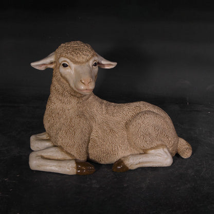 Resting Baby Merino Lamb Statue